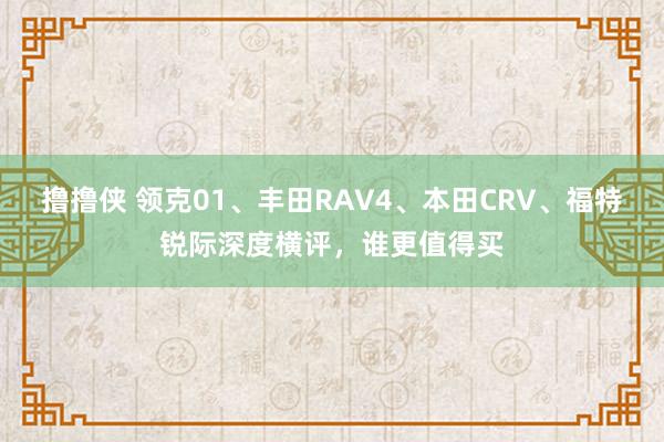 撸撸侠 领克01、丰田RAV4、本田CRV、福特锐际深度横评，谁更值得买