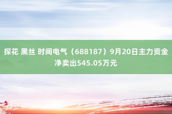 探花 黑丝 时间电气（688187）9月20日主力资金净卖出545.05万元