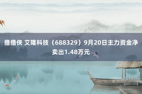 撸撸侠 艾隆科技（688329）9月20日主力资金净卖出1.48万元