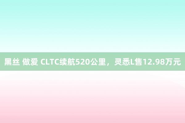 黑丝 做爱 CLTC续航520公里，灵悉L售12.98万元