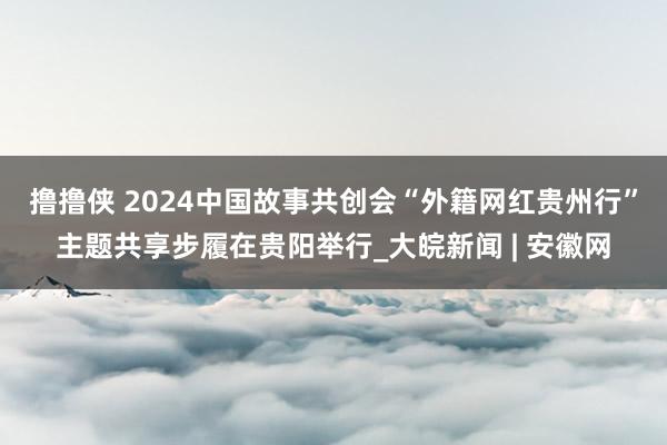 撸撸侠 2024中国故事共创会“外籍网红贵州行”主题共享步履在贵阳举行_大皖新闻 | 安徽网