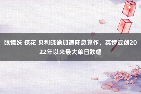 眼镜妹 探花 贝利晓谕加速降息算作，英镑或创2022年以来最大单日跌幅