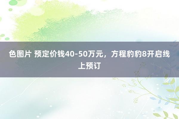 色图片 预定价钱40-50万元，方程豹豹8开启线上预订