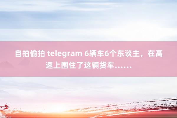 自拍偷拍 telegram 6辆车6个东谈主，在高速上围住了这辆货车……