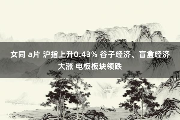 女同 a片 沪指上升0.43% 谷子经济、盲盒经济大涨 电板板块领跌