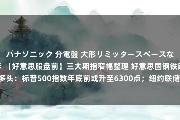 パナソニック 分電盤 大形リミッタースペースなし 露出・半埋込両用形 【好意思股盘前】三大期指窄幅整理 好意思国钢铁跌近7%；华尔街大多头：标普500指数年底前或升至6300点；纽约联储行长威廉姆斯：或需进一步降息迈向中性态度