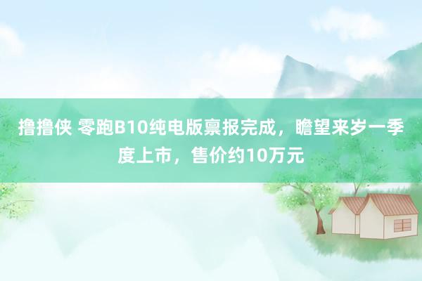 撸撸侠 零跑B10纯电版禀报完成，瞻望来岁一季度上市，售价约10万元