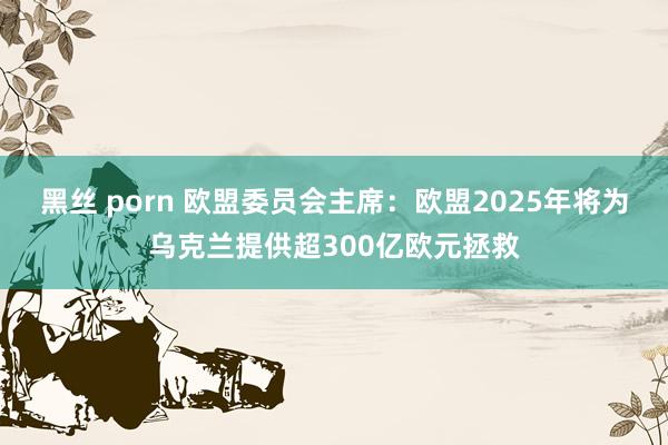 黑丝 porn 欧盟委员会主席：欧盟2025年将为乌克兰提供超300亿欧元拯救