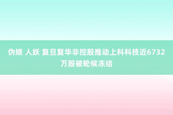 伪娘 人妖 复旦复华非控股推动上科科技近6732万股被轮候冻结