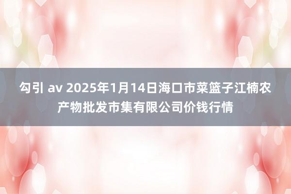 勾引 av 2025年1月14日海口市菜篮子江楠农产物批发市集有限公司价钱行情